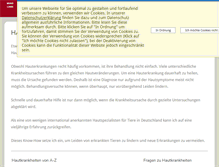 Tablet Screenshot of hauttierarzt.de